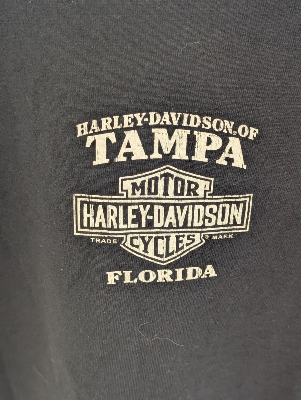 Harley Davidson of Tampa Florida Graphic Tee Shirt Franken Spark NWT Sz L  4