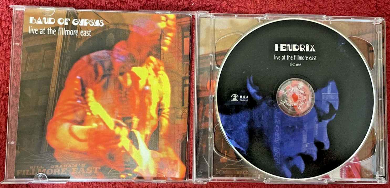 Jimi Hendrix Live At The Fillmore East 2 CD Set Vintage Collectible 60's Era 2