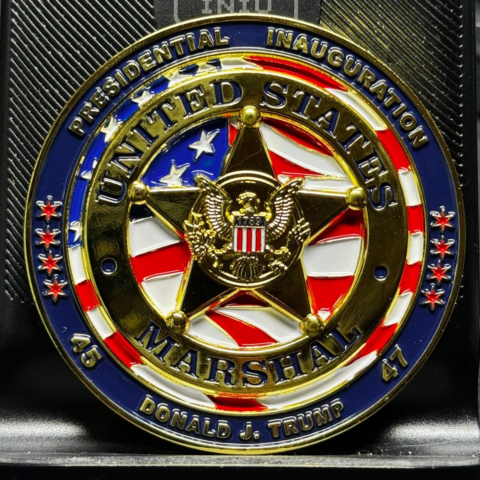 EL15-7 Trump Vance US Marshal Service USMS President 47 Challenge Coin