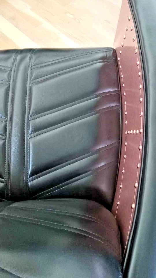 NIB Set of 2 Aviator riveted RoseGold anodized aluminum 360*swivel barrel chairs 5