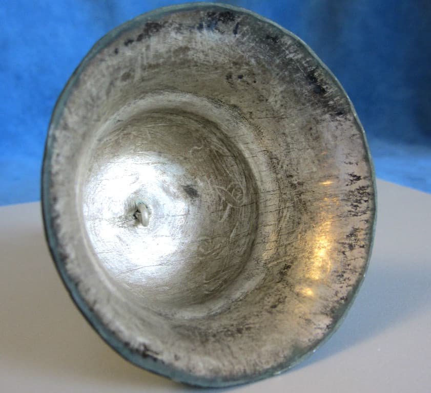 Superb Antique 19th Century Chinese Enamel on Silver Figural Immortal BELL 4