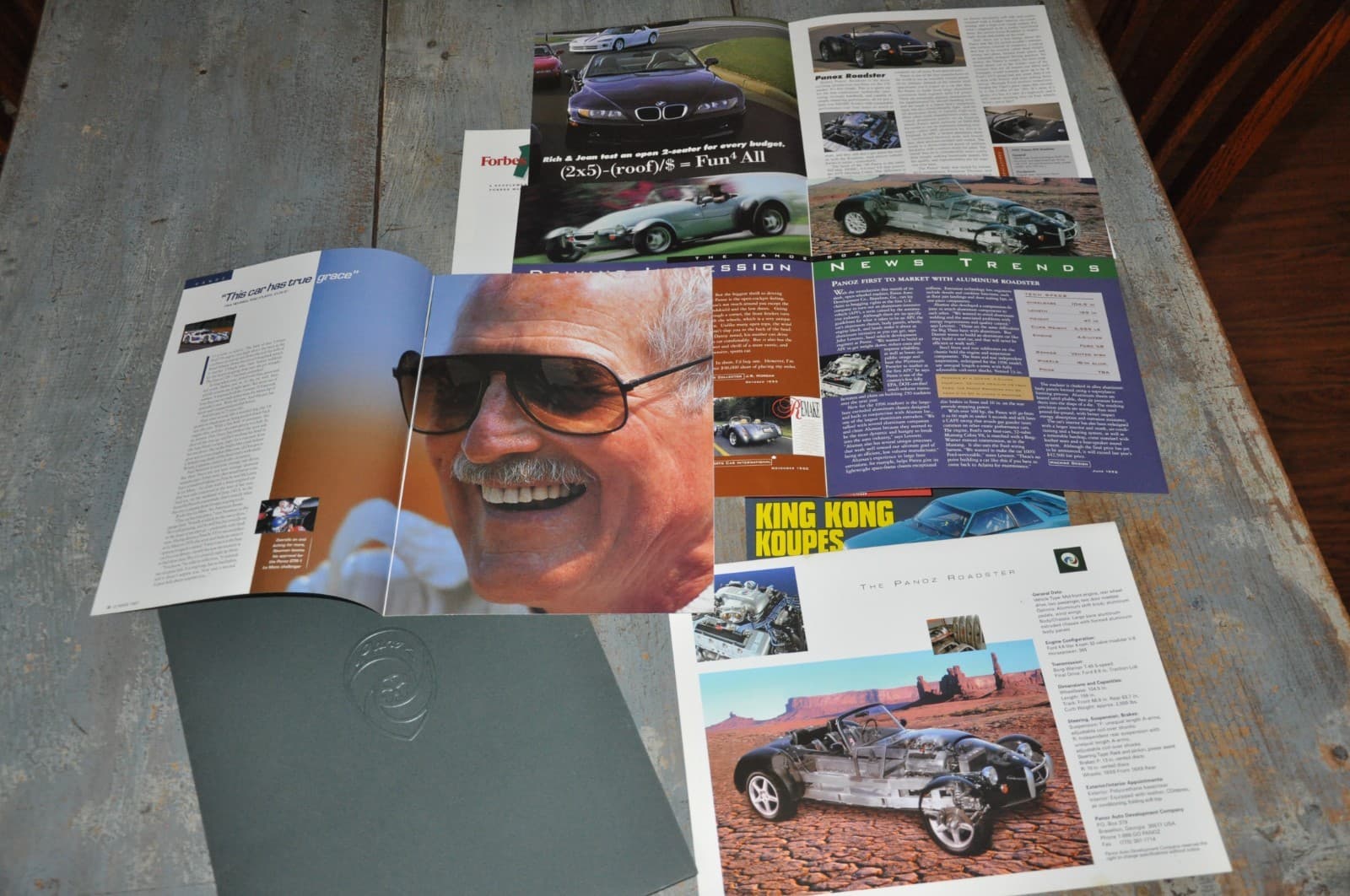 1991 Panoz Esperante Press Media Kit Brochure w/Photos NOS 3