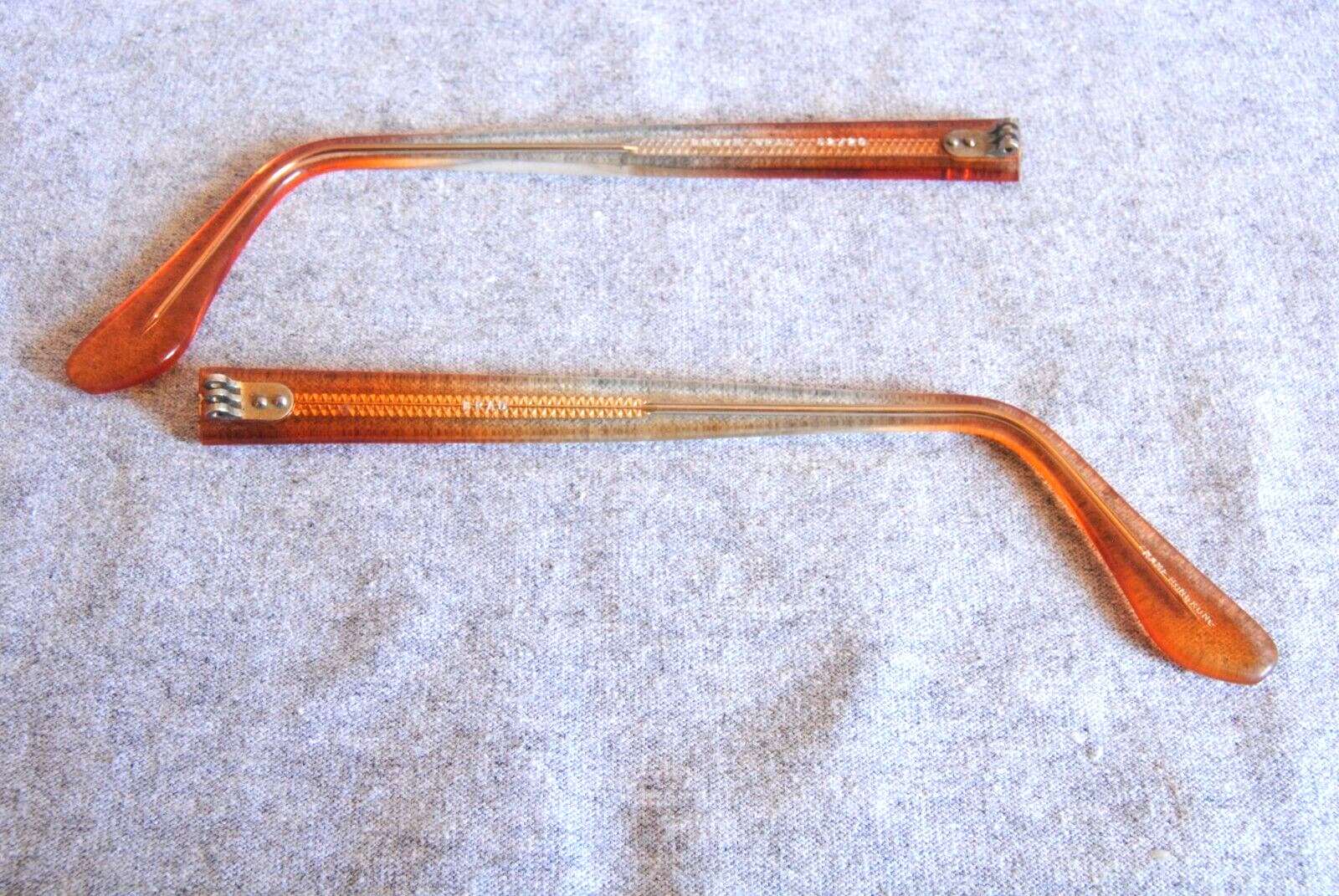 brad eyeglass temples pair brown grad 5-1/2 2