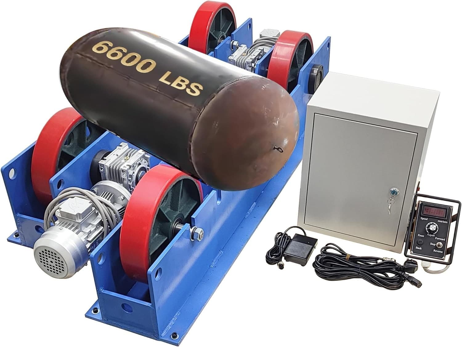220V Electric Welding Tank Turning Rolls Positioner,6600LB Dual Motor Driven