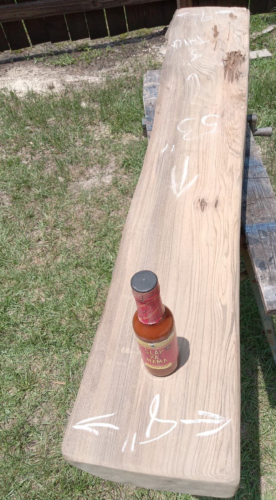 8"X5"X53" Carbon Dated to 1300 AD Old Growth Sinker Cypress Rift Cut Wood Mantel 6