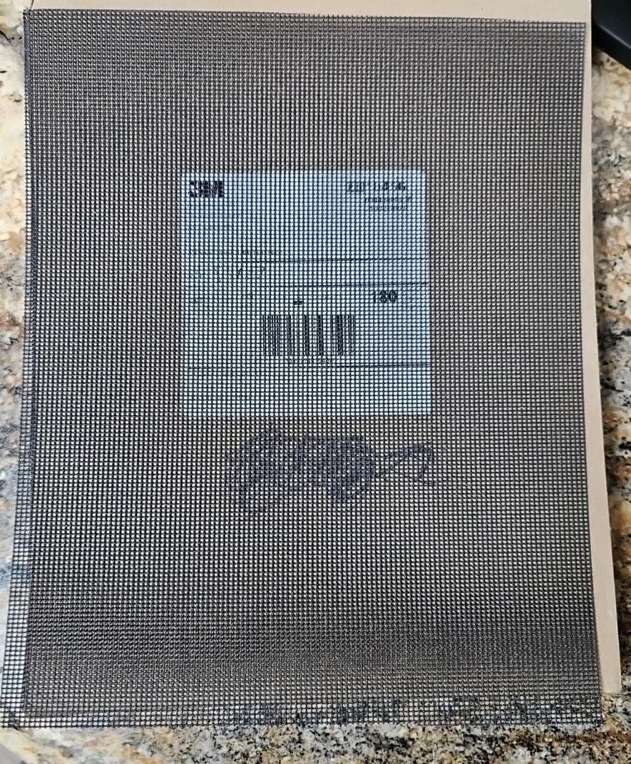 3M Brand 10456 Sanding Screen Sheets 483W 180 Grade 9" x 11" - 25 count pack 2