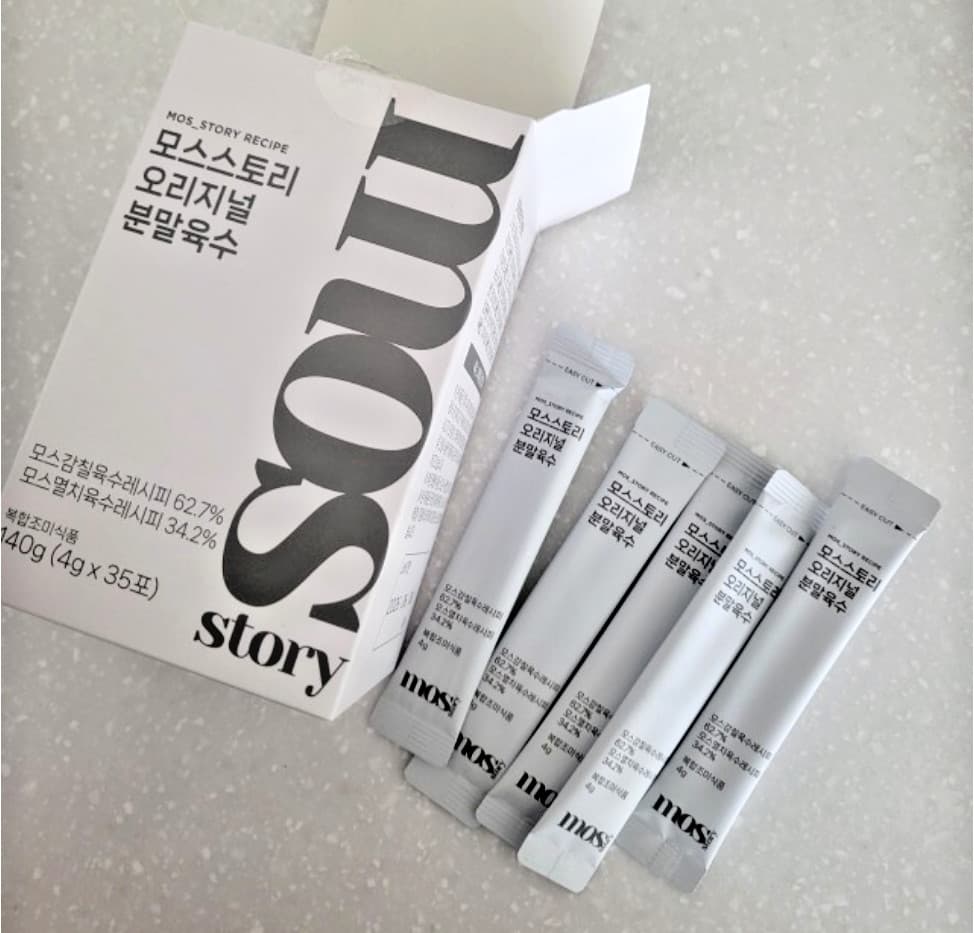 MOS Story Korean Natural Vegetable Seafood Soup Stock Broth 4g x 35P 3