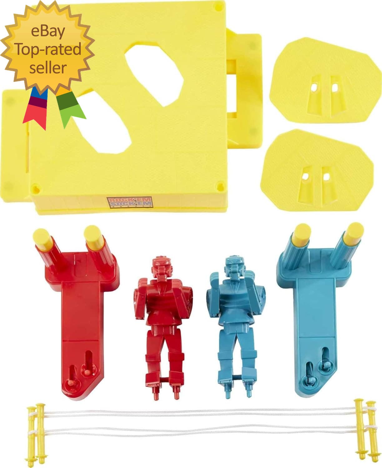 Rock  Em Sock  Em Robots Kids Game Red Rocker Vs Blue Bomber  For 2 players  5