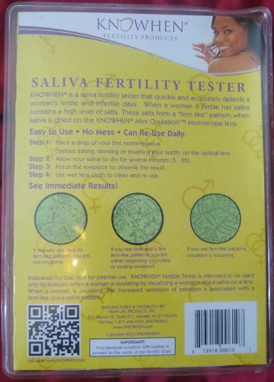 New KNOWHEN Saliva Fertility Tester Fertile And Infertile Days Fast Result  2