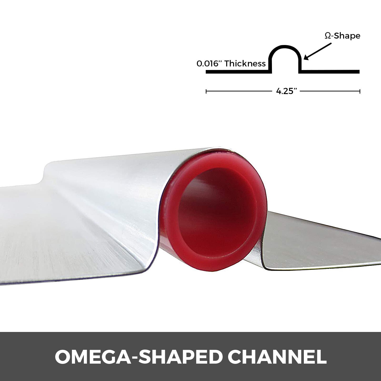 Uimoso 200pcs-4ft Aluminum Radiant Floor Heat Transfer Plates for 1/2" PEX Tube 3