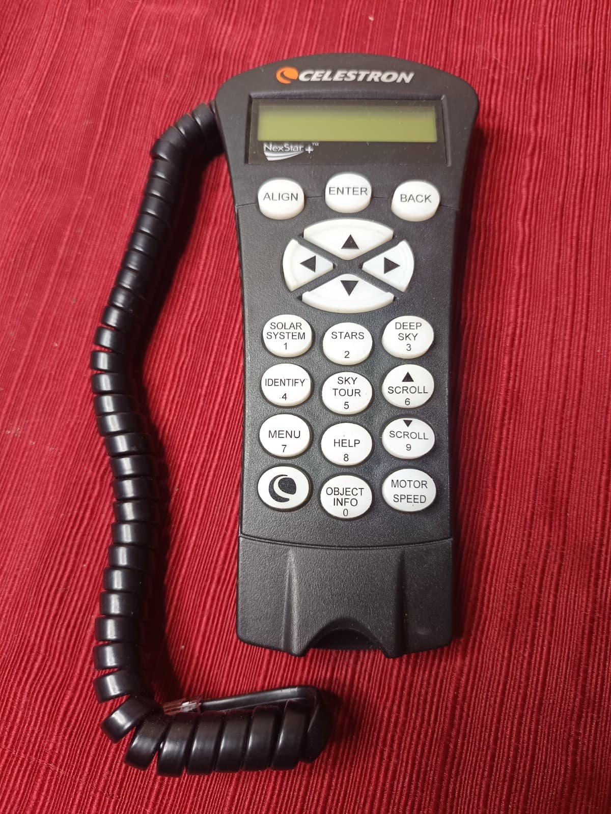 Celestron NexStar 130SLT Telescope Remote Control Dial Number Pad **UNTESTED**