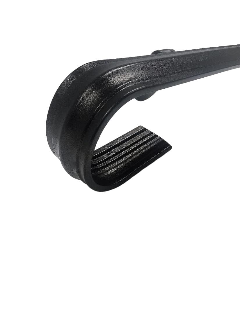 Kenosha Iron 4' Wrought Iron Handrail Black Metallic Indoor-Outdoor Use Made USA 2