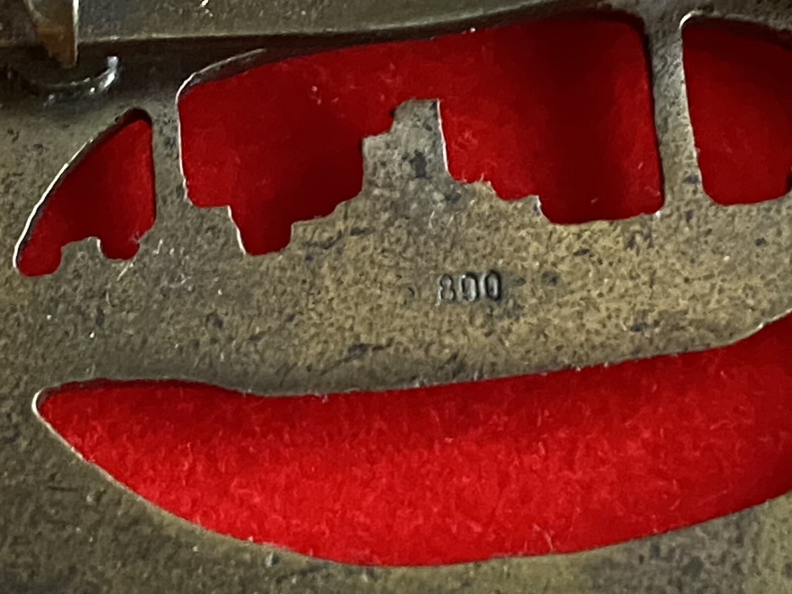 WWI Imperial German U-Boat Badge 800 Silver Private Purchase 3