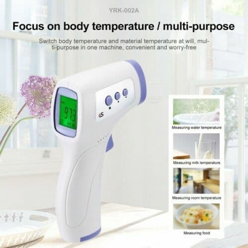 CE FDA Medical Grade NON-CONTACT Infrared Forehead Thermometer LCD Laser IR USA 4
