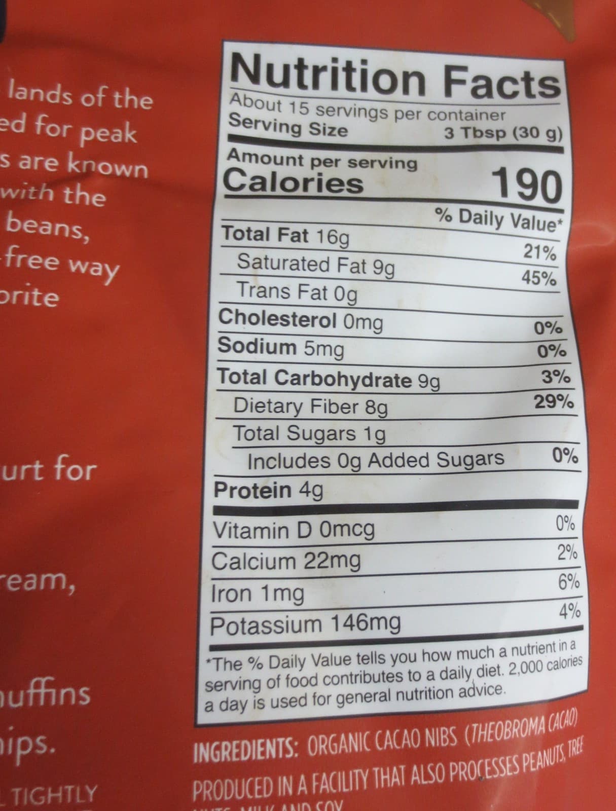 Viva Naturals Organic Cacao Nibs, 1 lb 2