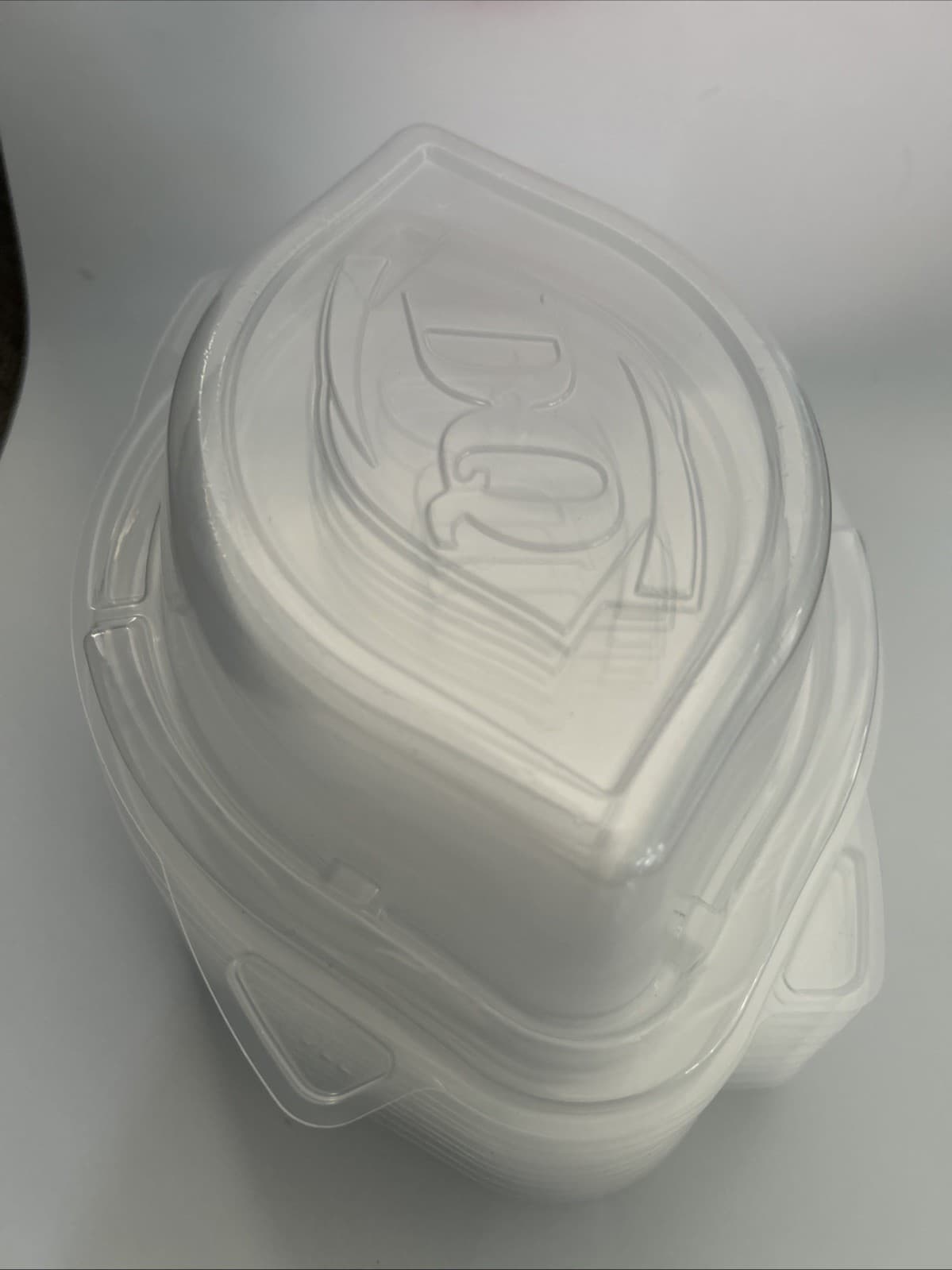 (10) Dairy Queen Plastic Banana Split Dishes          8 Inch By 6 In 3