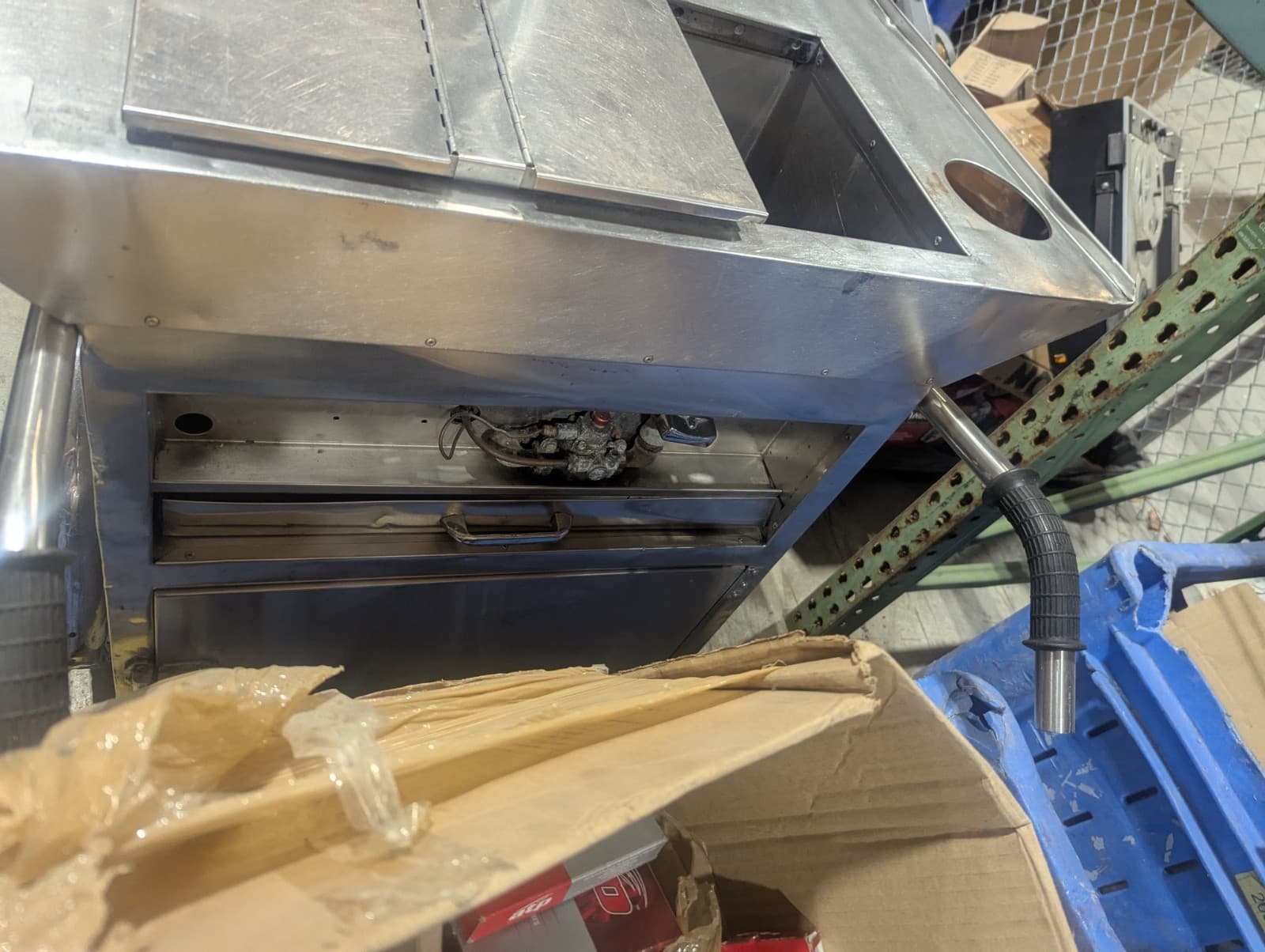 New York Style Stainless Steel Gas Mobile Hotdog Food Concession Cart Propane  3