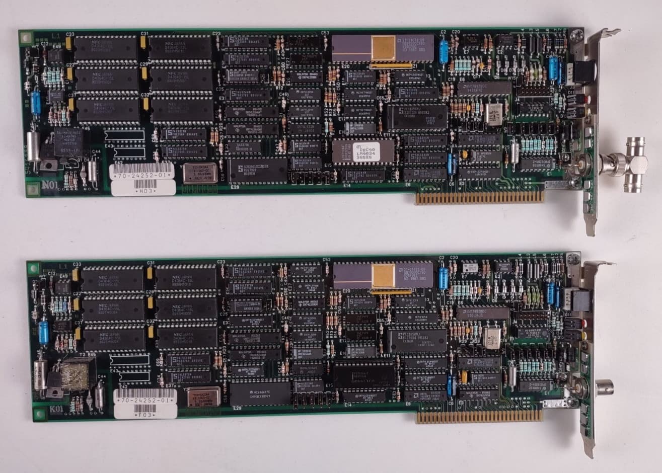 TWO Vintage DEC Digital DEPCA 10Base2 ethernet card 8 bit ISA