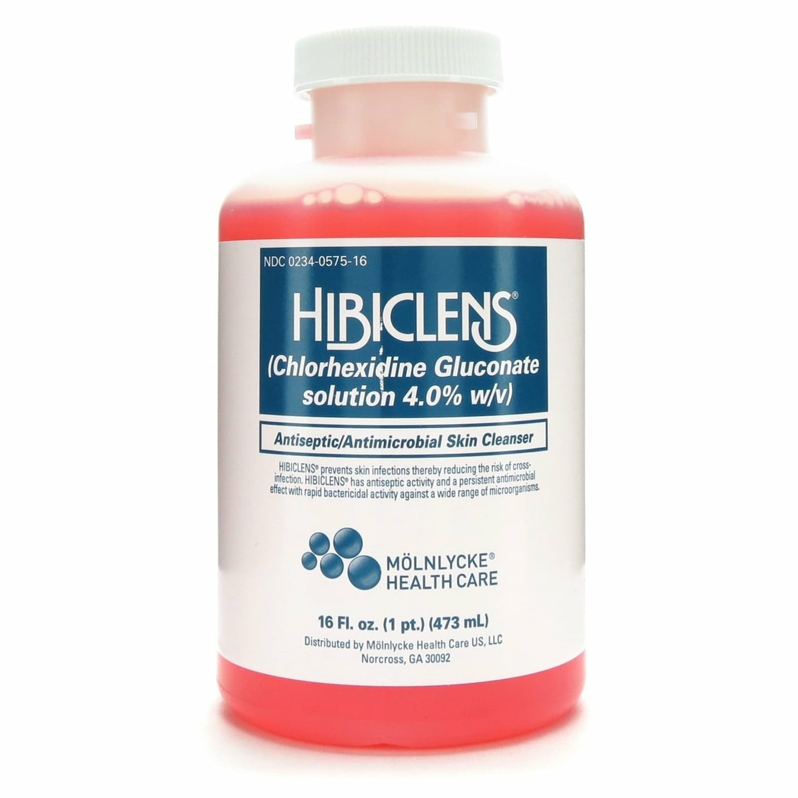 Hibiclens Antiseptic / Antimicrobial Skin Cleanser 16 oz. Liquid Pump Bottle 12 5