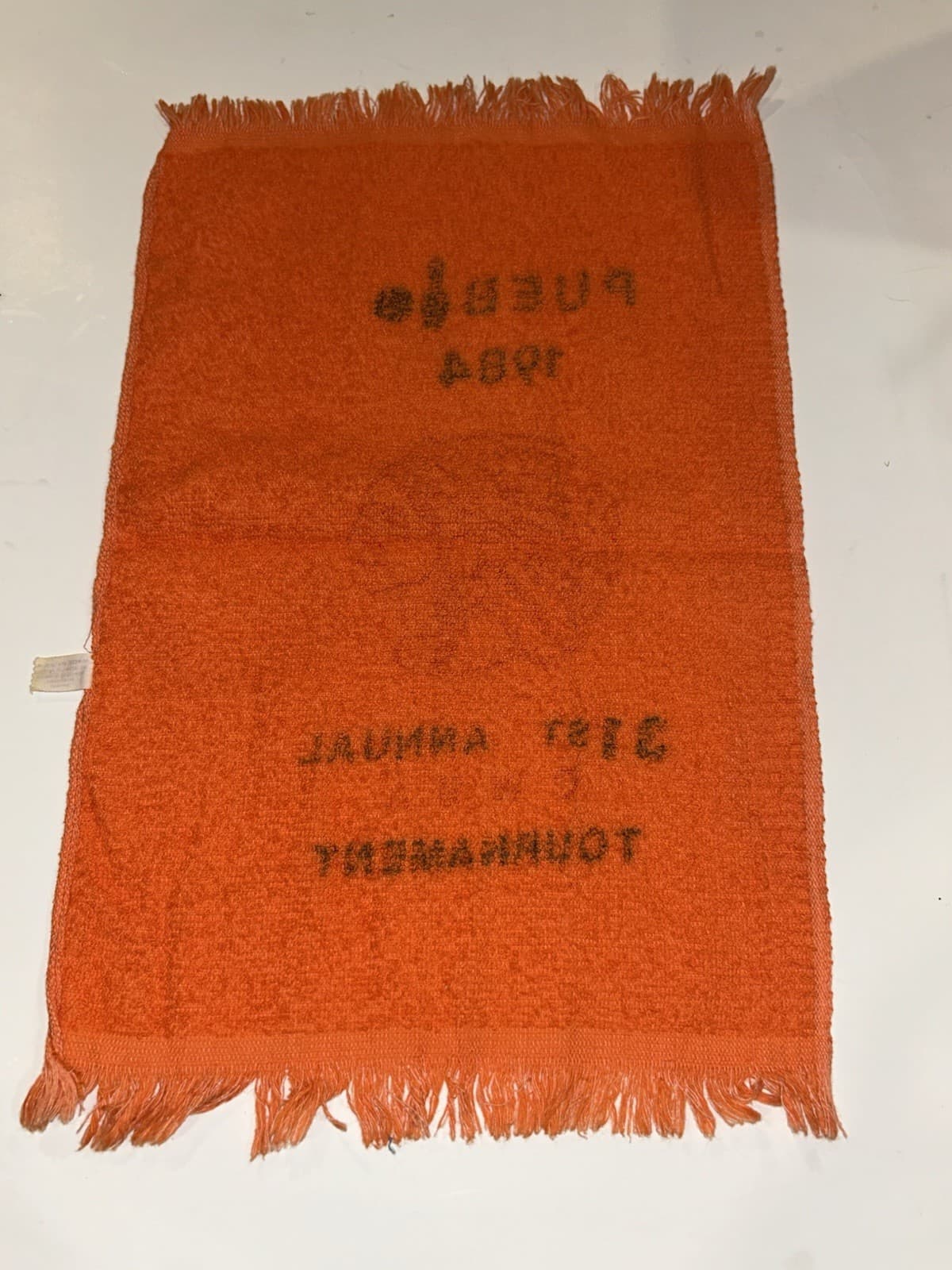 Vintage Pueblo CWBA Bowling Tournament Towel 1984 31st Annual Souvenir USA 2