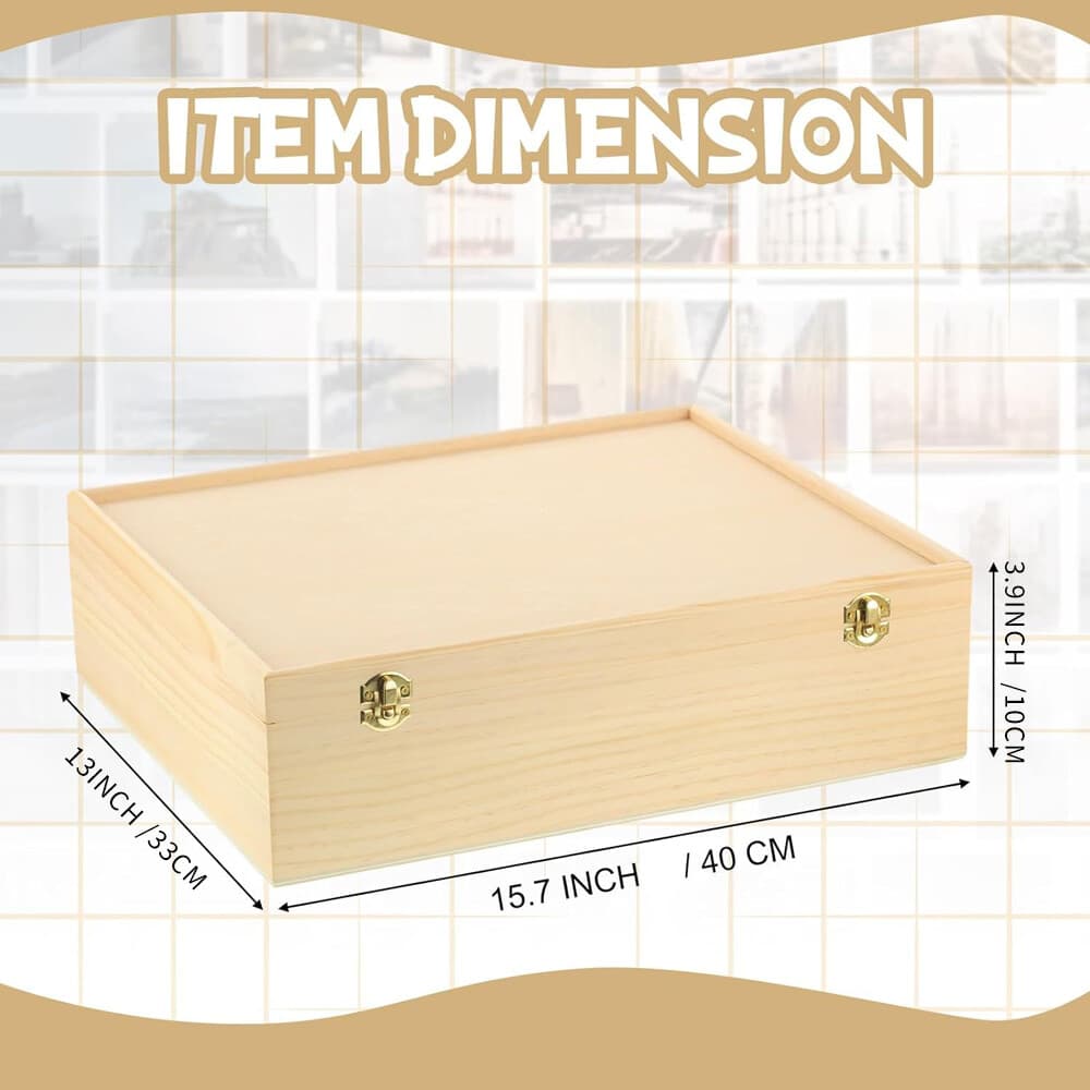 Wooden Card Collection Storage Box Exchange Trade Display Case US STOCK 3