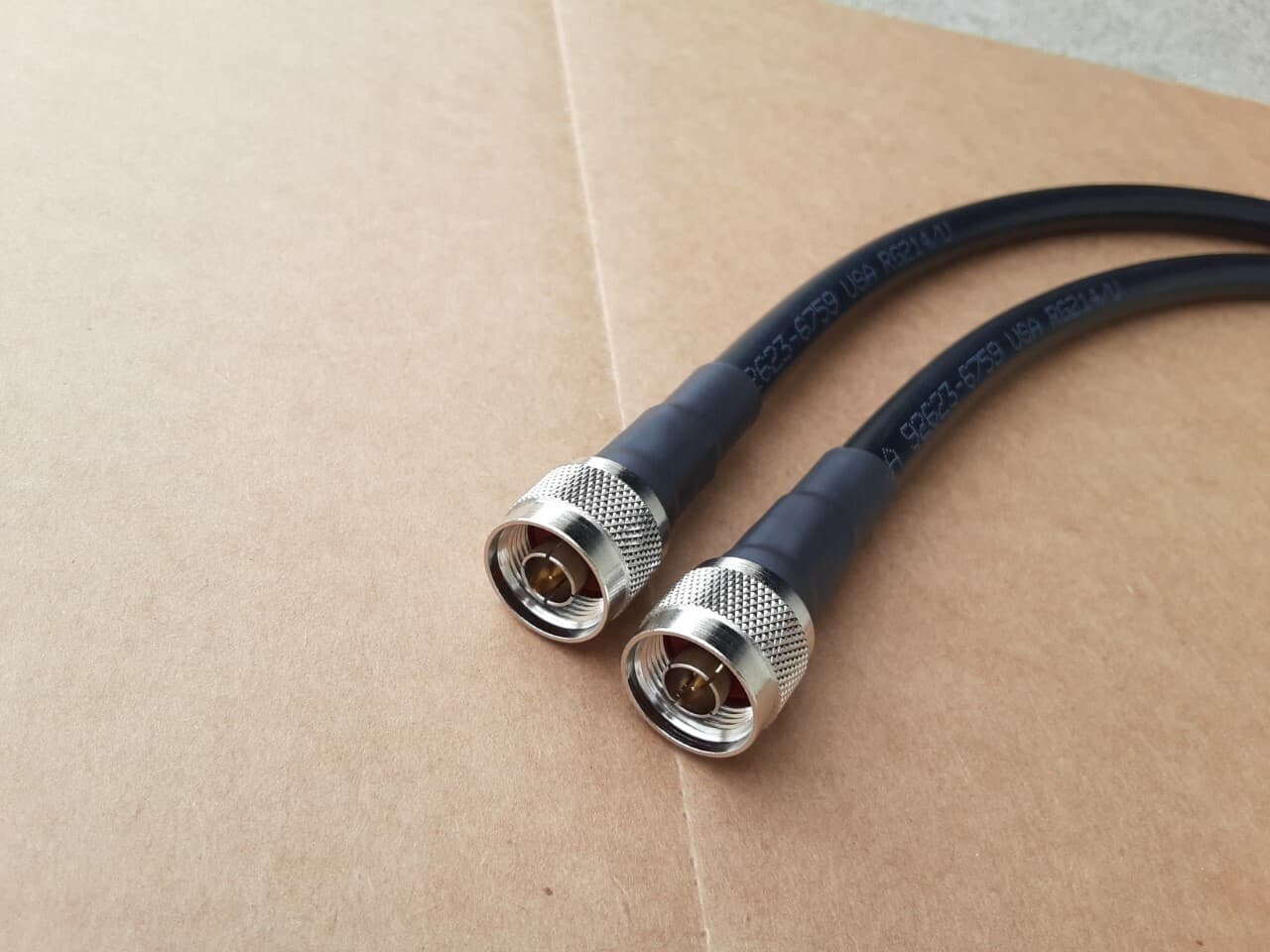 US MADE RG-214/U MIL-C-17 N Male to N Male Coax Cable CB, HAM, SCANNER lot