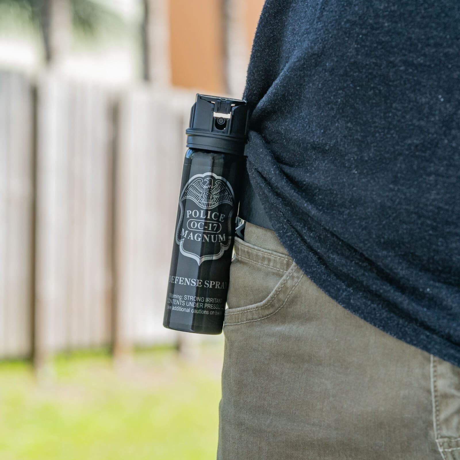 POLICE MAGNUM Pepper Spray 4oz ounce Flip Top Belt Clip Stream Defense Security 4