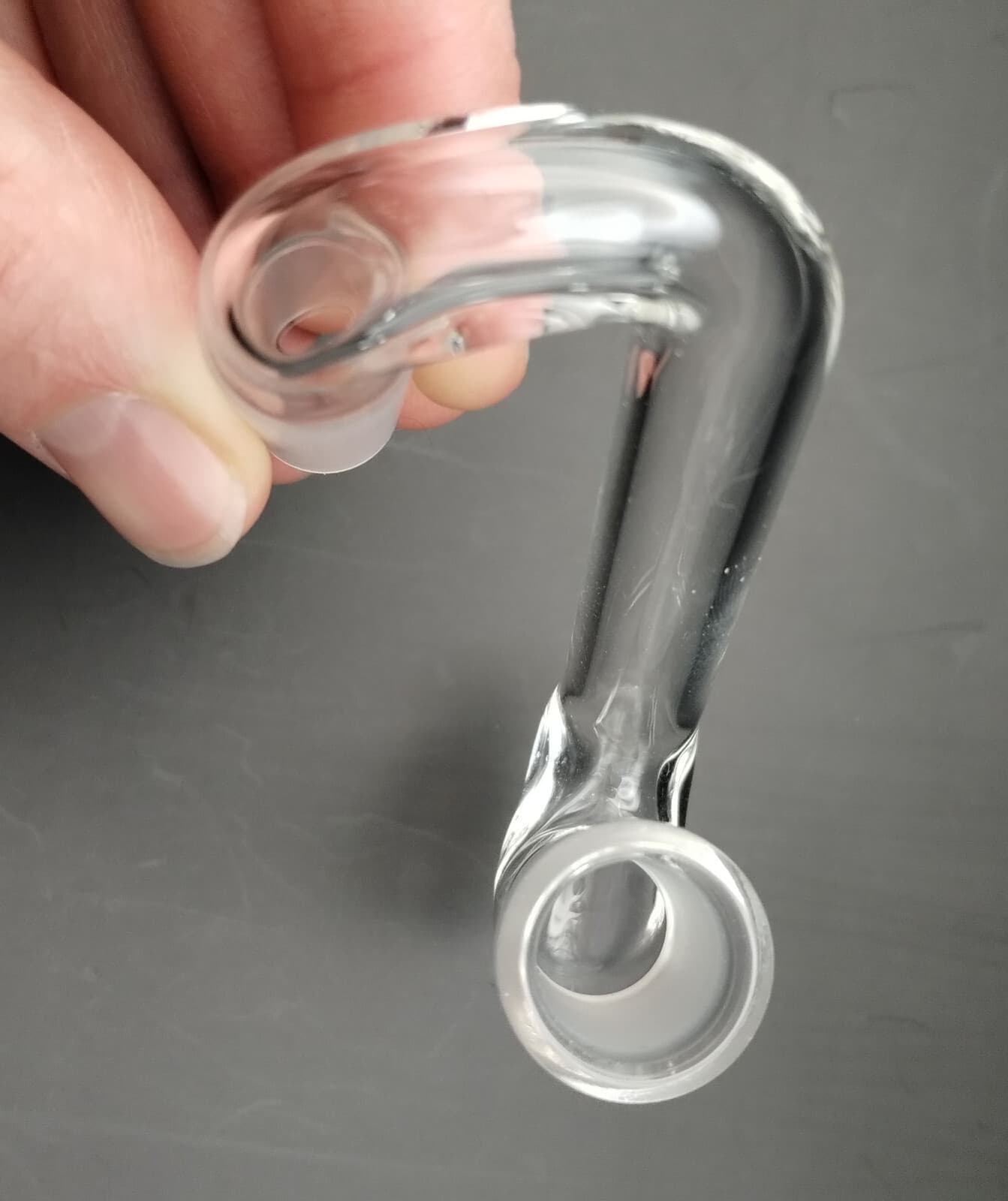 DISCOUNTED 14mm Female-Male Glass Drop Down Attachment Adapter 4