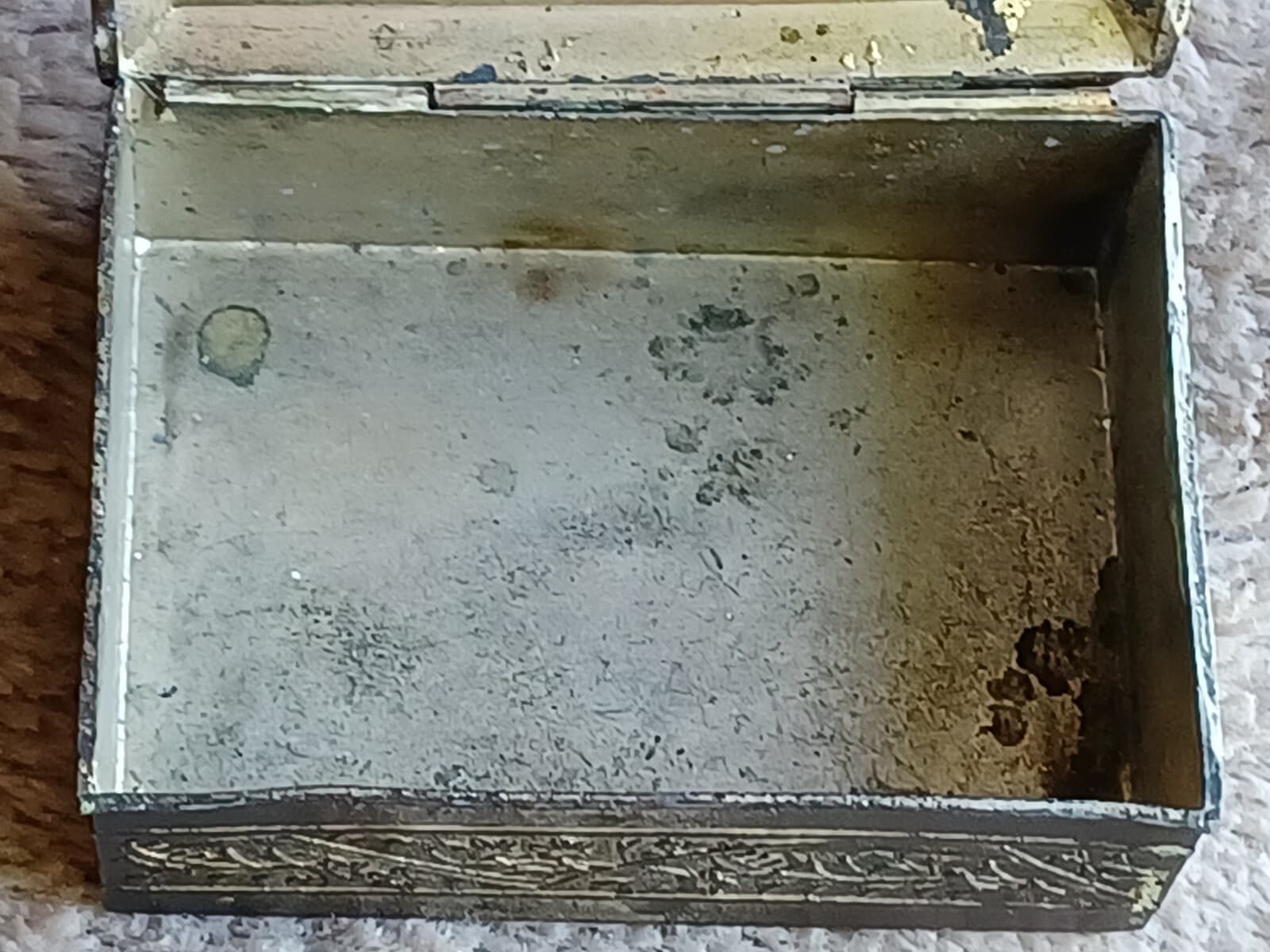 N Shure Trinket Box Chicago 1933 Inner Court Fort Dearborn Century Hinged Japan 4