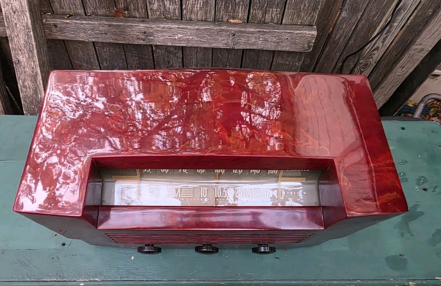 RCA 66X6 CATALIN (1946) TUBE RADIO W/SW 3