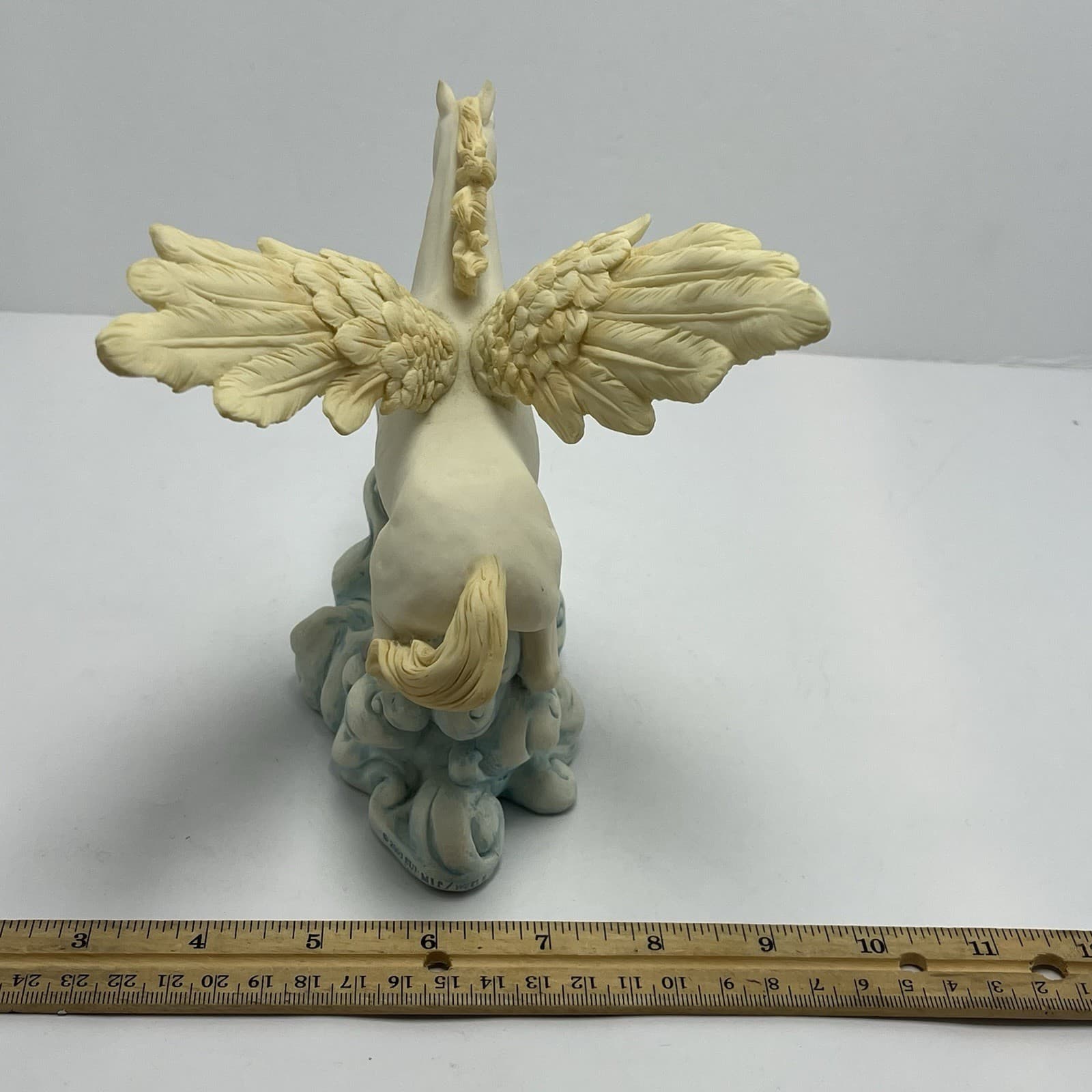 Vintage Pegasus On Clouds Flying Wings 2001 Pacific Giftware Resin Figure 4