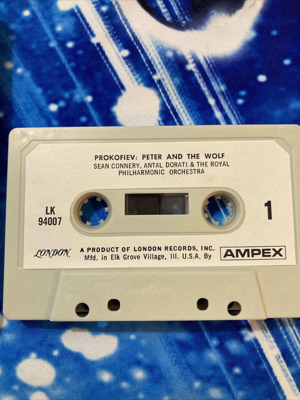 VTG Cassette Paper Insert Profofiev Peter and the Wolf Sean Connery/Dorati  3