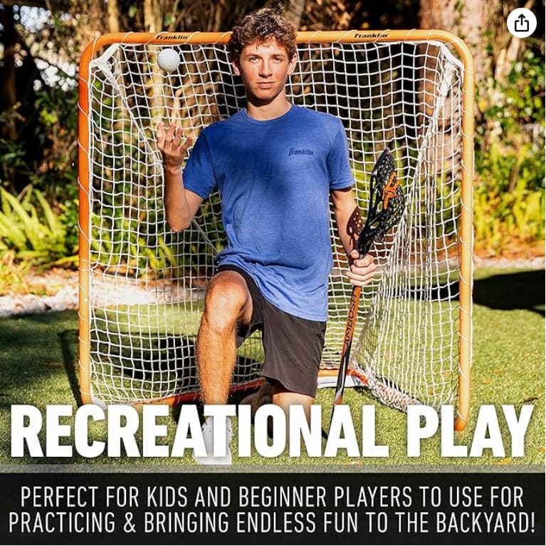 Franklin Sports Backyard Lacrosse Goal - Kids Lacrosse Training Net - Lacross 3