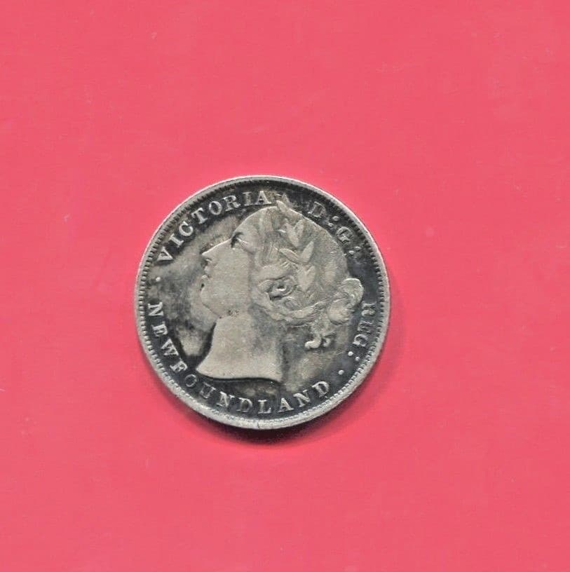 NEWFOUNDLAND  - FANTASTIC HISTORICAL SCARCE QV  SILVER 20 CENTS, 1894, KM# 4 3