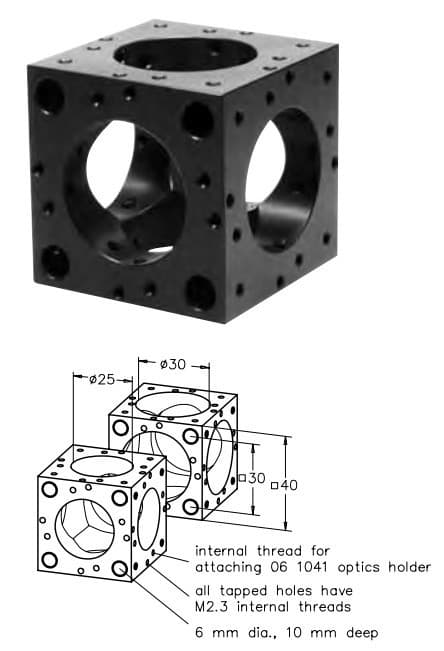 Optics Rotatable Plate Holder WITH Cube 30 Optomechanical Microbench Linos 6