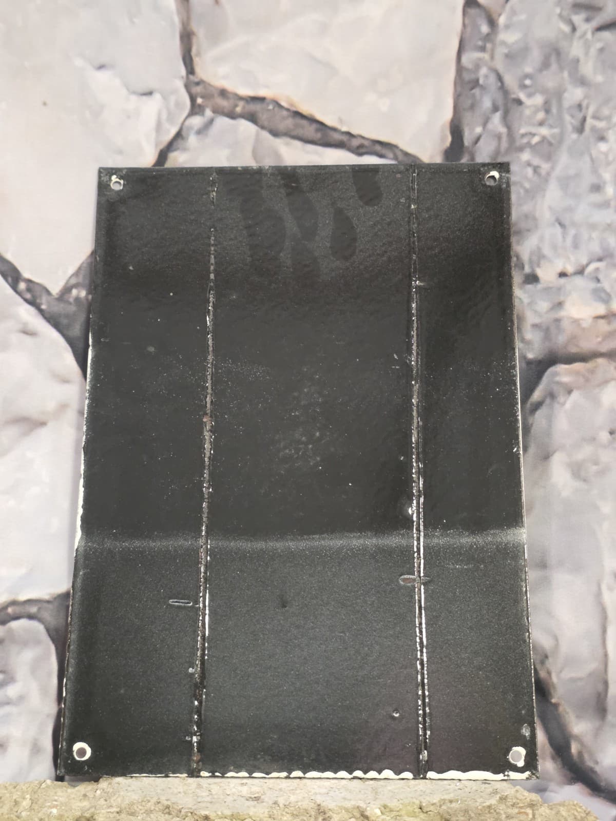 VINTAGE  WEATHERBY MARK V PORCELAIN SIGN HOUSTON 12"×8" 4