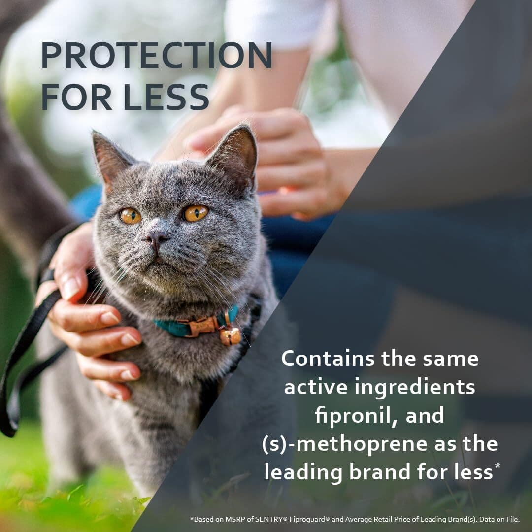 Sentry Fiproguard Flea and Tick Topical Drops for Cats 6 Doses Treatment Control 6