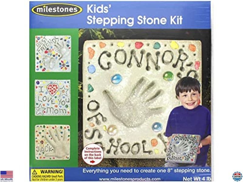 Midwest Products StoneCraft 8" Mosaic Stepping Stone Kit for Garden Pathways