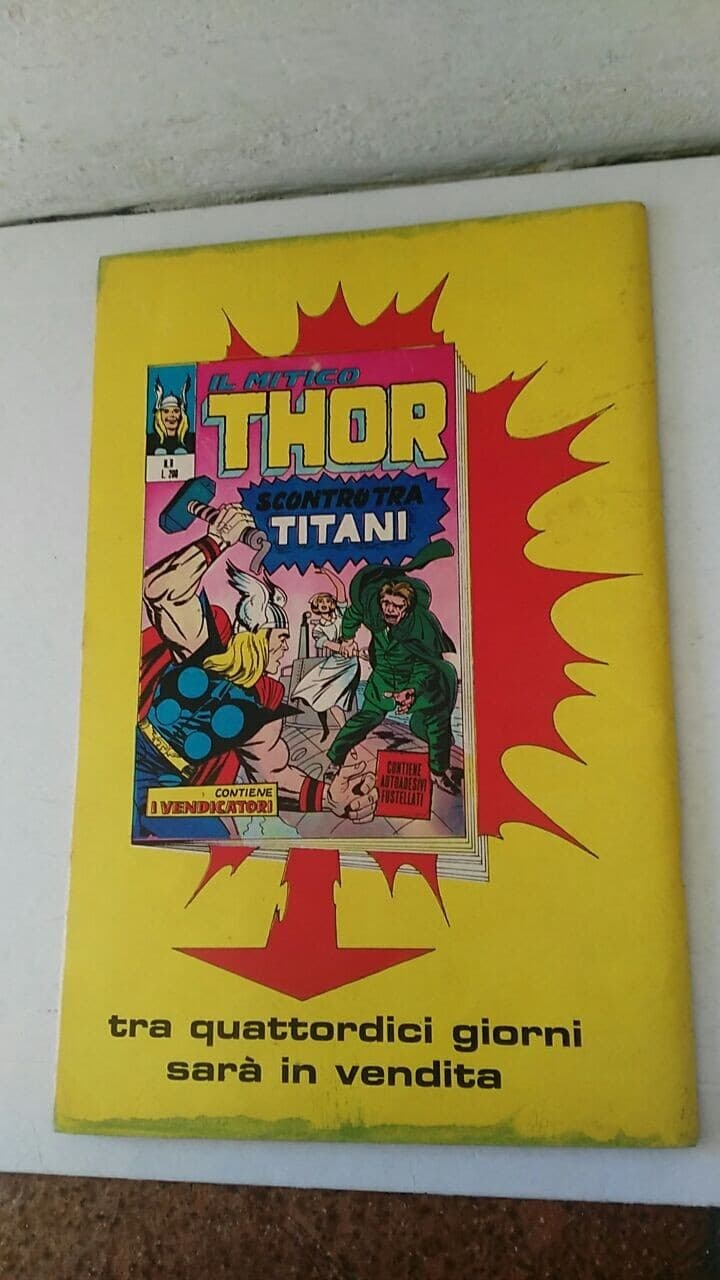 il mythico thor n.7 horn 6 july 1971 very good/great yield no stickers 2