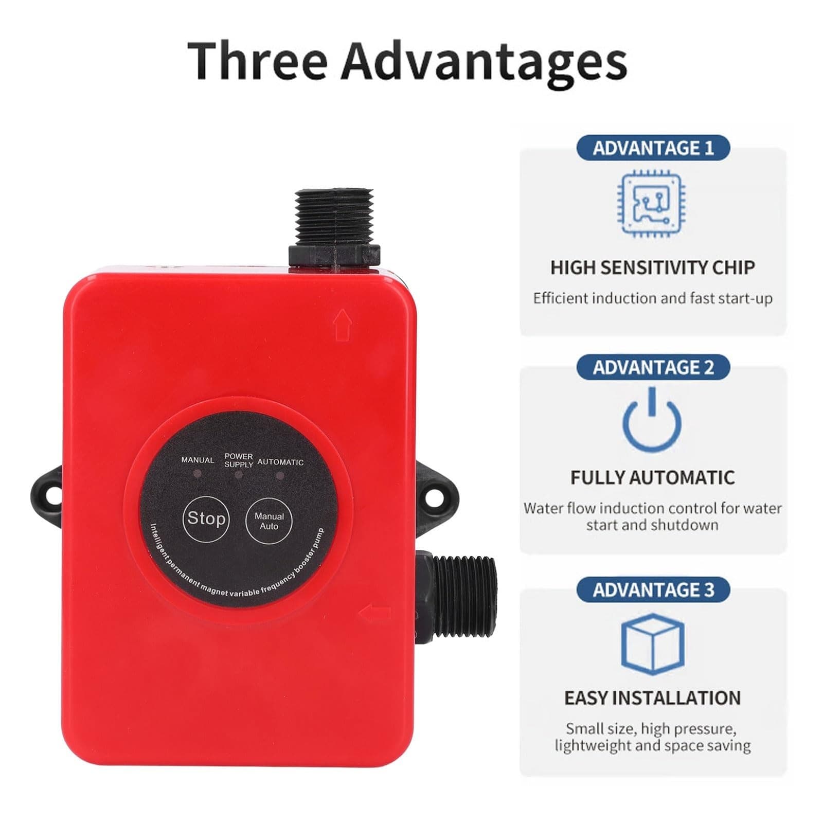 Tissting Water Pressure Booster Pump 100W 32L/min - Automatic Domestic Hot Wa... 5