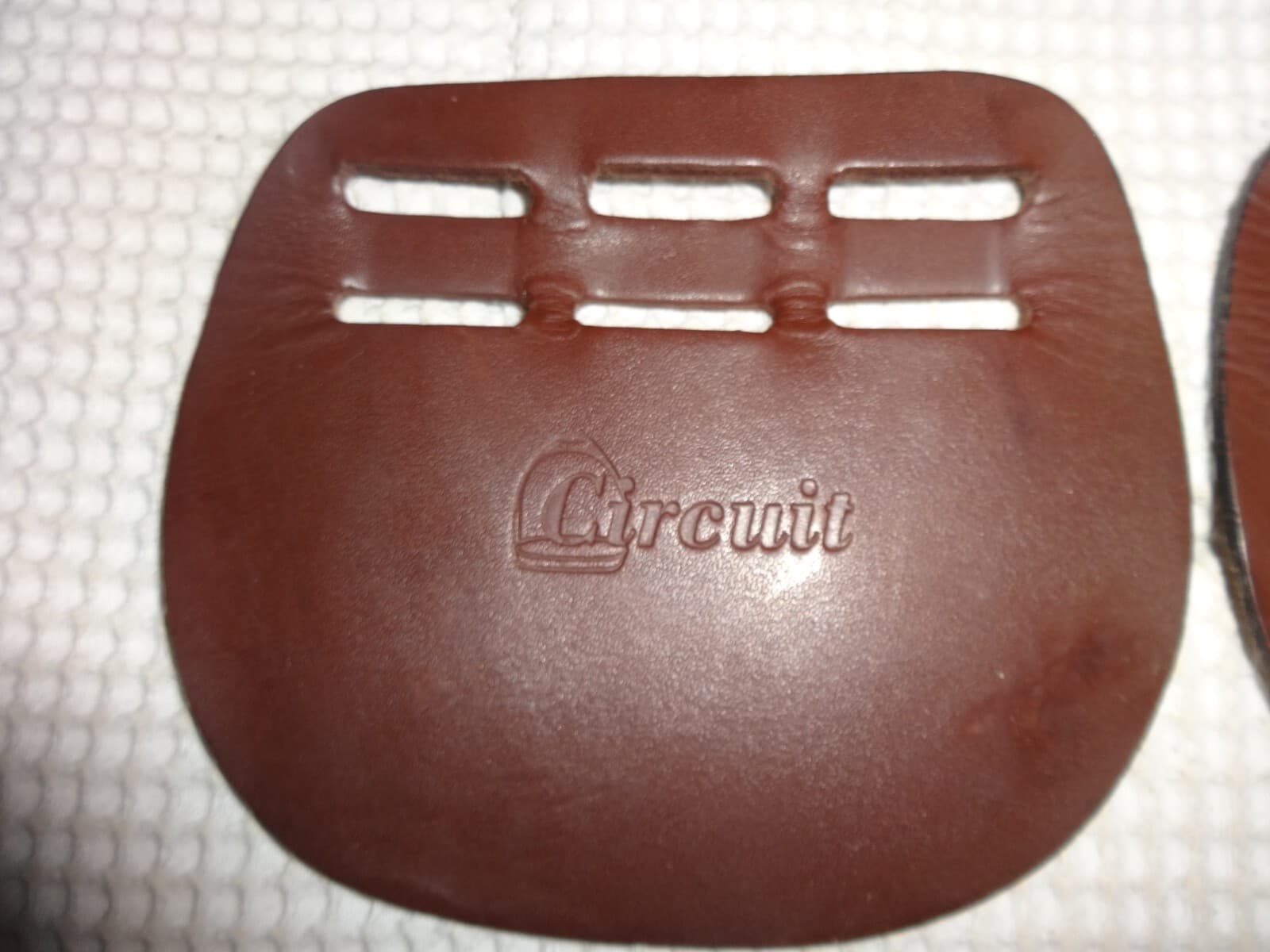 DOVER CIRCUIT Billet Guards - Quality Leather - NICE!   (Set of 2 Guards) 2