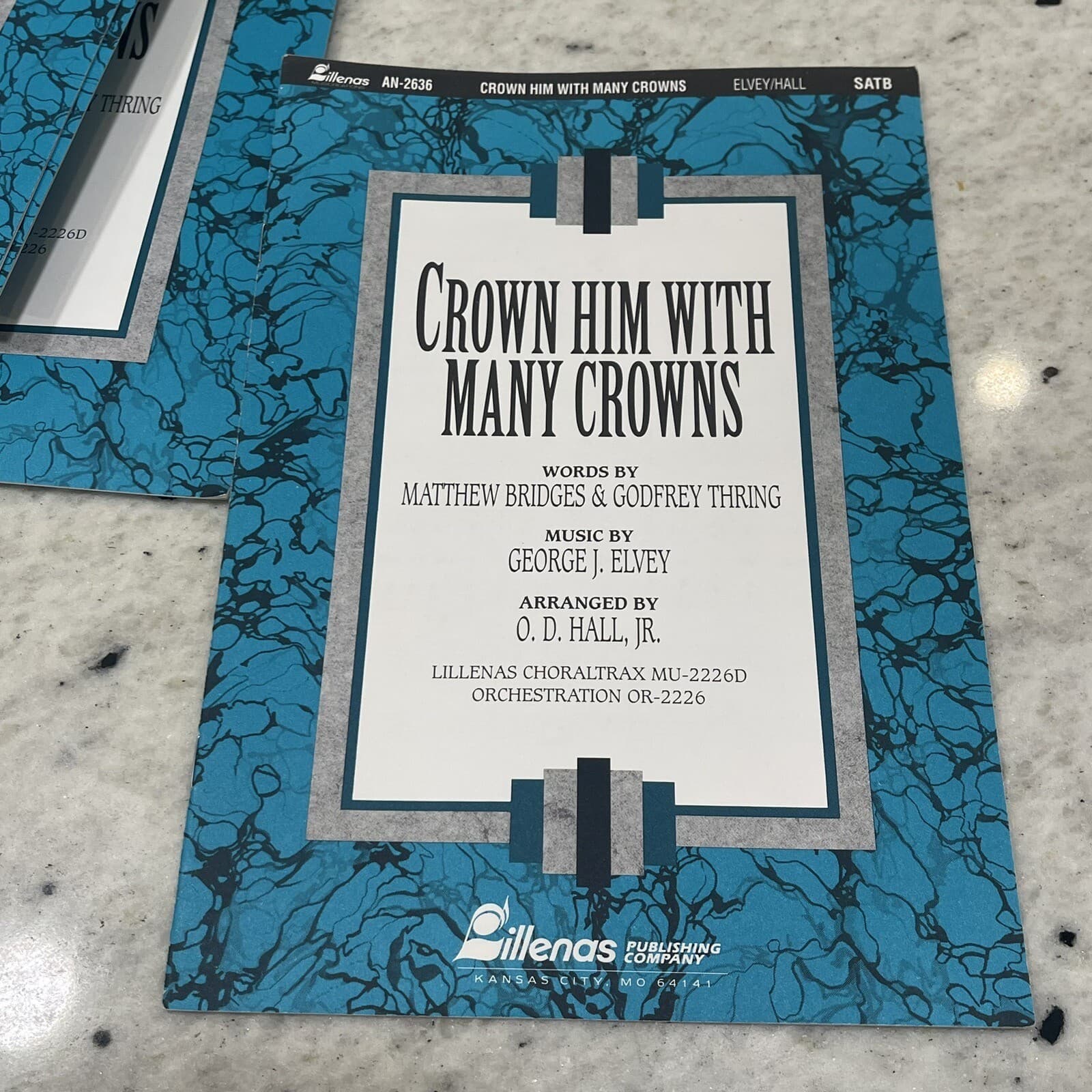 Crown Him with Many Crowns Sheet Music Lot 26 SATB George J. Elvey AN-2636 1993 2