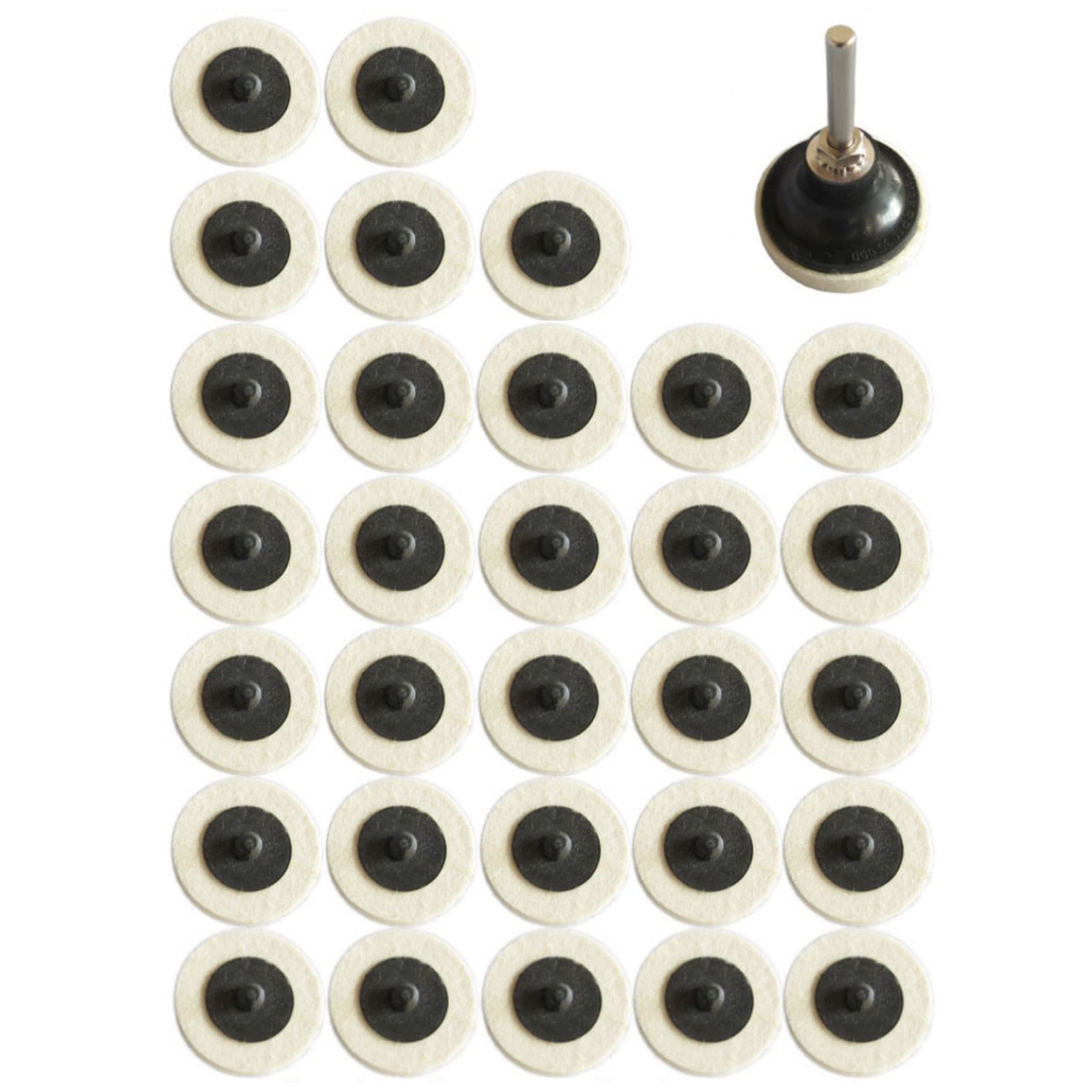 New 2-inch Disc Polishing Buffing Pads with a corrosion-resistant steel shank 3