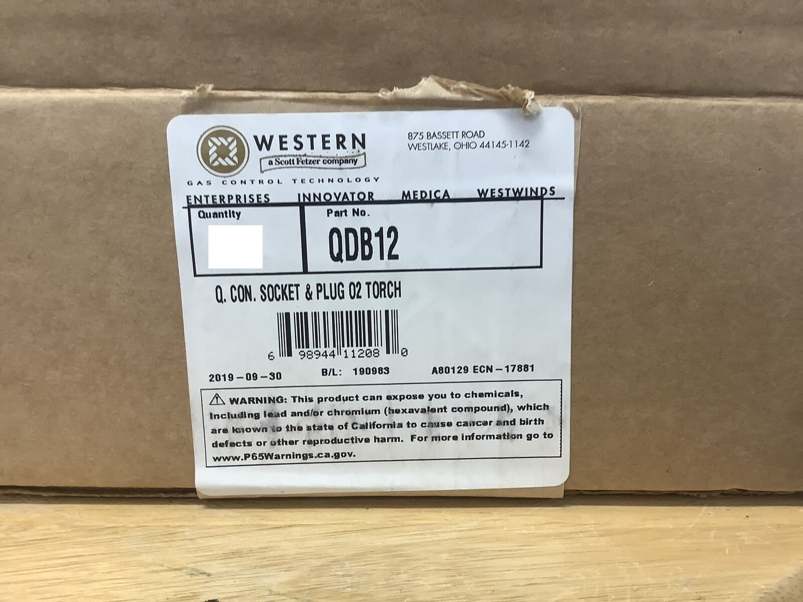 Western QDB12 Torch to Hose Oxygen Quick Connects 2