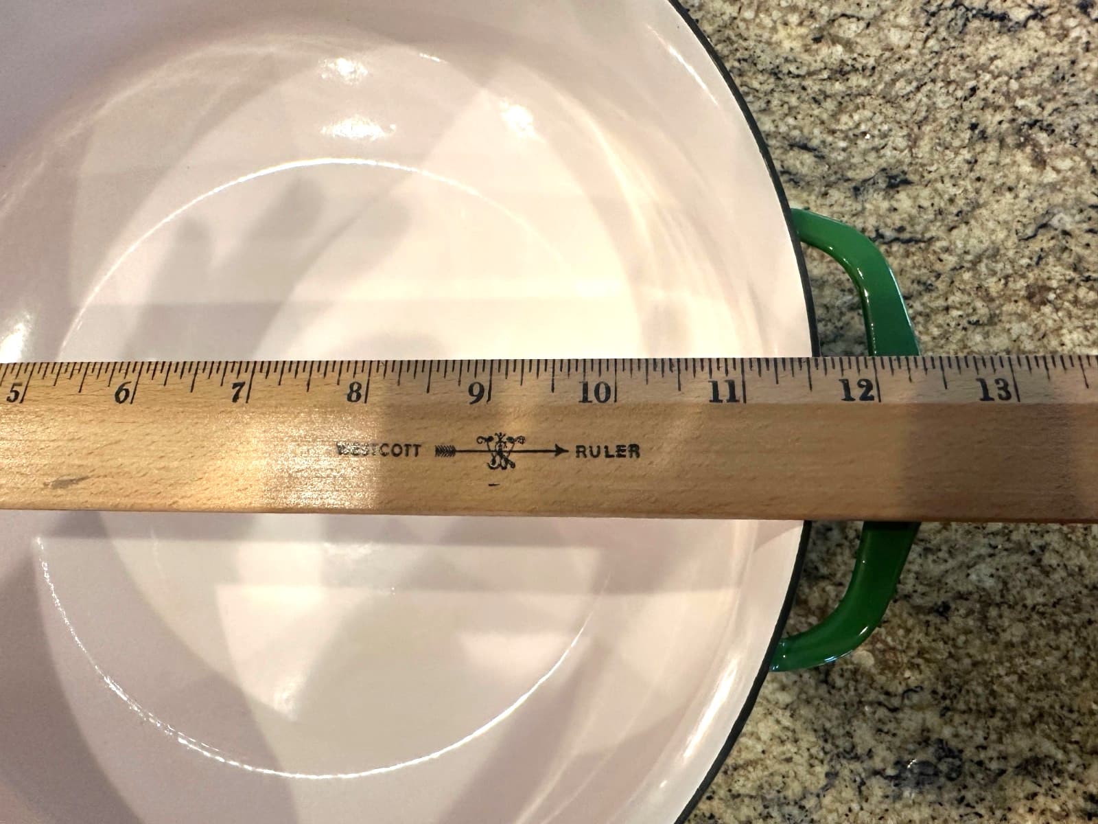 VTG Dansk bright green Enamel Cast Iron 8 QT Dutch Oven 4