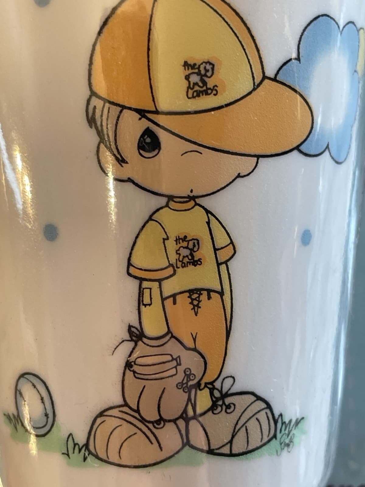 Vintage 1999 Precious Moments Luv n' Care Plastic Tumblers / Sippy Cups - NEW 6