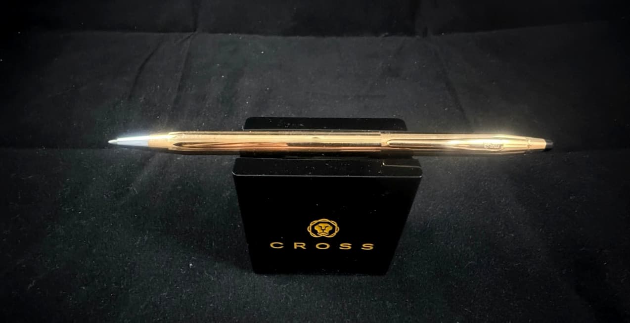 CROSS 14K FILLED/ROLLED GOLD CLASSIC CENTURY BALLPOINT PEN #1502 MADE IN THE USA 6