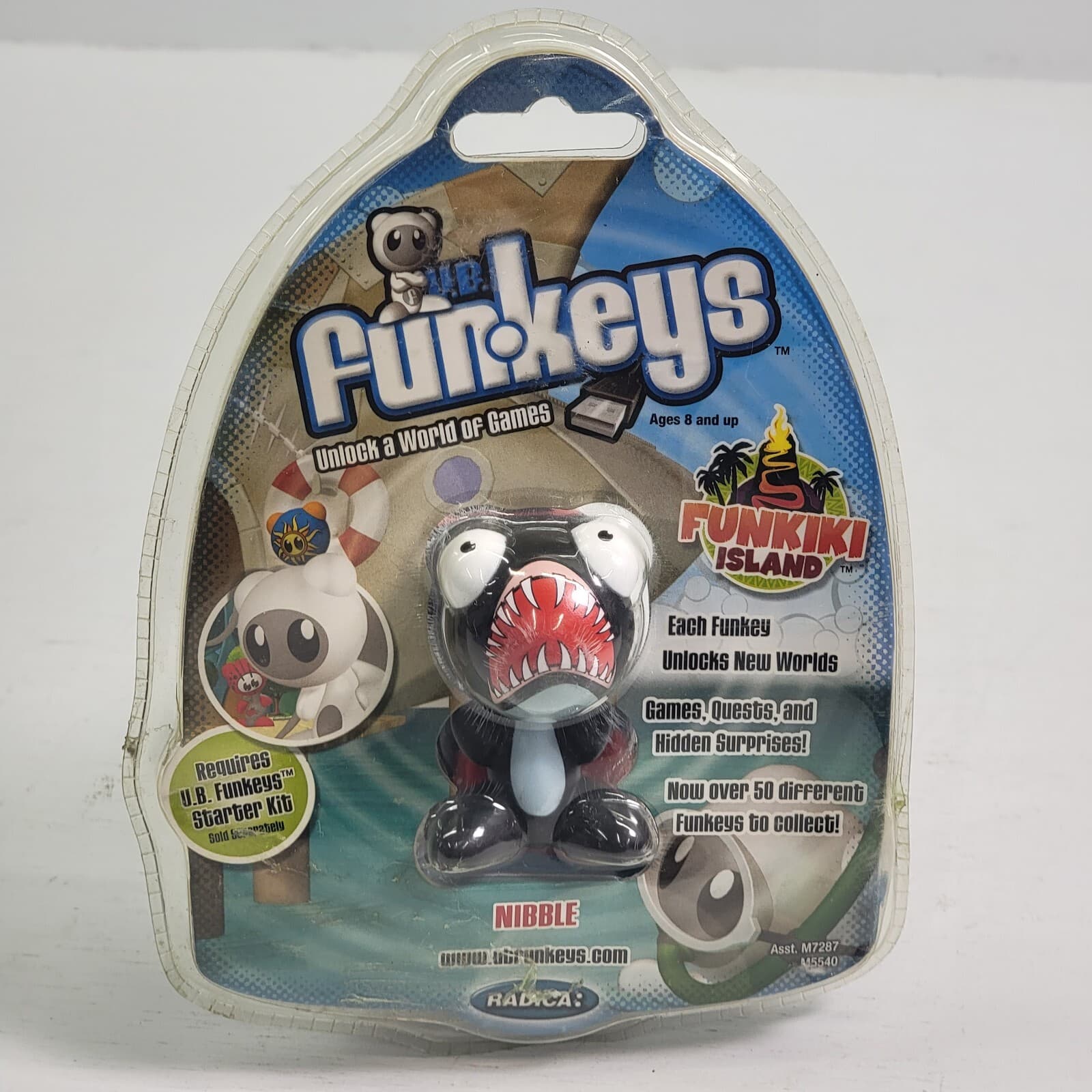 U.B. Funkeys USB Funkiki Island Nibble PC Explore Game Black Mattel-Radica New