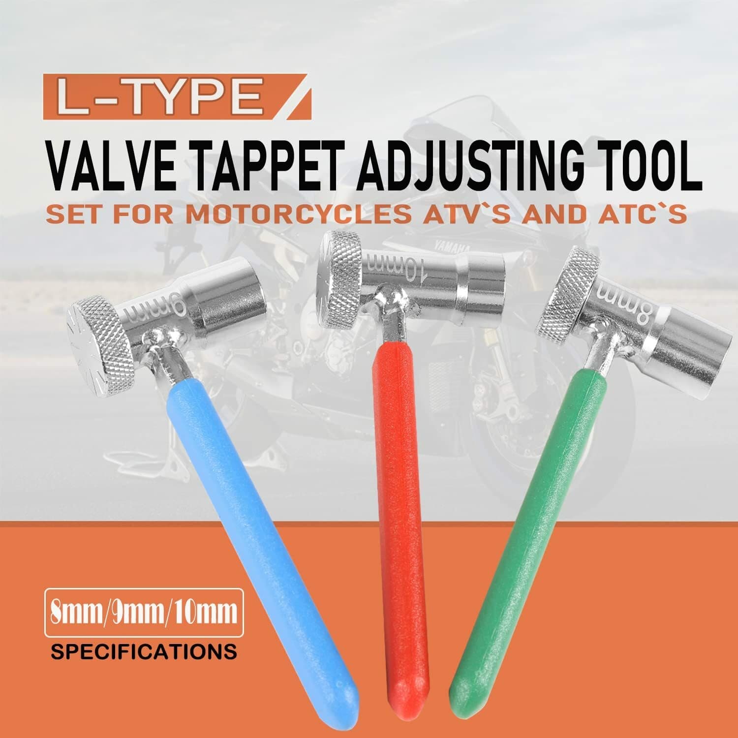Valve Tappet Adjusting Wrench Tool For Most Motorcycles ATVs & ATCs Small Engine 2