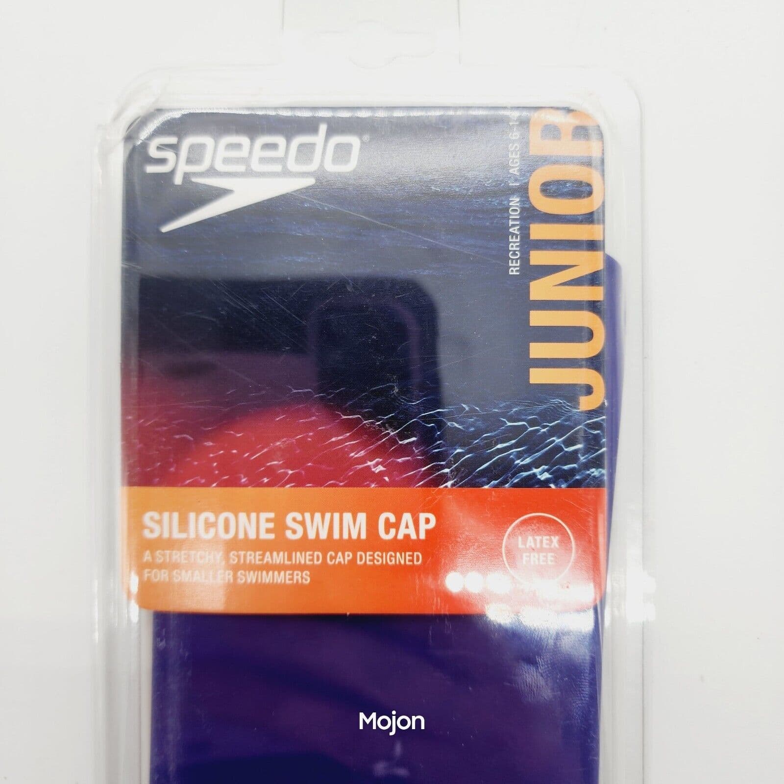 Speedo Solid Silicone Swim Cap Purple Dream Latex Free Junior Ages 6-14  2